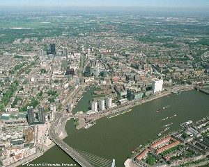 Aerial view of  Rotterdam